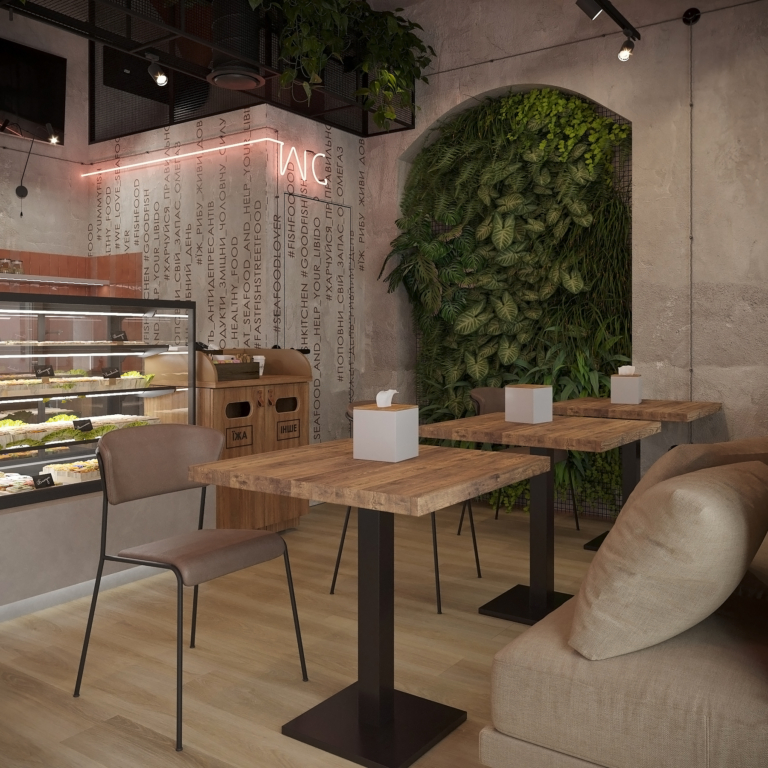 Design for a fast food restaurant