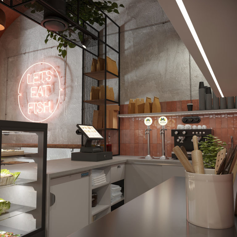 Design for a fast food restaurant